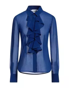 Рубашка Ganni, синий