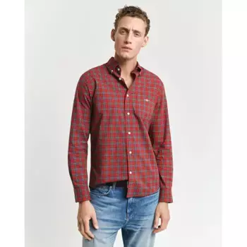 Рубашка Gant Classic Regular Fit, красный