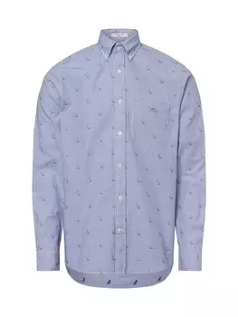 Рубашка Gant, цвет blau wei