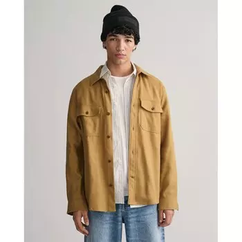 Рубашка Gant Heavy Twill, бежевый