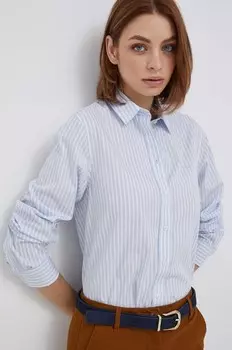 Рубашка Gant из хлопка, синий