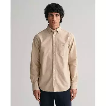 Рубашка Gant Oxford Regular Fit, коричневый