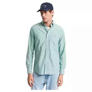 Рубашка Gant Oxford Regular Fit, зеленый
