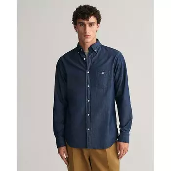 Рубашка Gant Reg Indigo Bd, синий