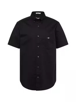 Рубашка GANT Regular fit Button Up, черный