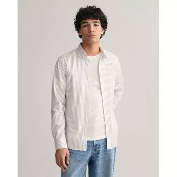Рубашка Gant Slim Formal Pin, бежевый