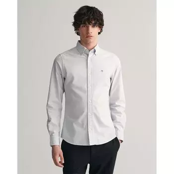 Рубашка Gant Slim Oxford Banker Stripe, синий
