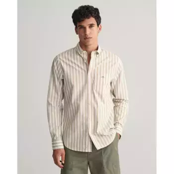 Рубашка Gant Wide Poplin, бежевый