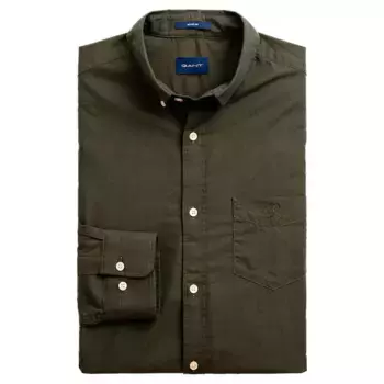 Рубашка Gant Winter Twill, зеленый