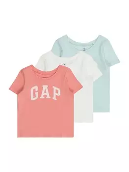 Рубашка GAP, цвет Light blue/Salmon/White