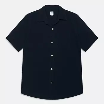 Рубашка Gap Seersucker Topboys, темно-синий