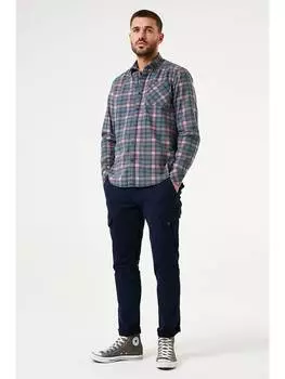 Рубашка Garcia, цвет rosa/dunkelblau