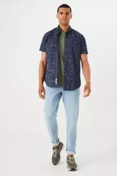 Рубашка Garcia с короткими рукавами, цвет Dark Moon