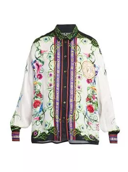 Рубашка Garden Baroque с принтом Versace Jeans Couture, белый