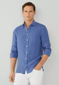 Рубашка GARMENT DYE Hackett London, цвет blue