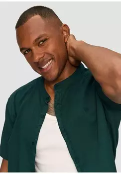 Рубашка GARMENT-DYED QS, бирюзовый