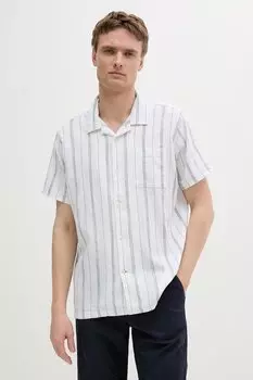 Рубашка Garnock Stripe S/S Regular Fit (короткий рукав, классический крой) Barbour, белый