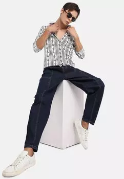 Рубашка GEOMETRIC PATTERNS GRIFFIN Campus Sutra, белый