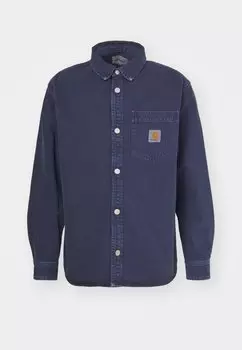 Рубашка George Carhartt WIP, синяя ВВС