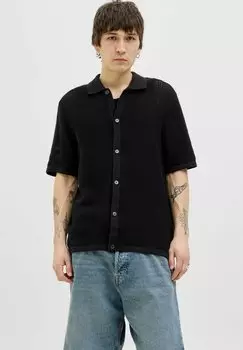 Рубашка GESTREIFT Jack & Jones, черный