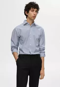 Рубашка GESTREIFTES Selected Homme, темно-синий