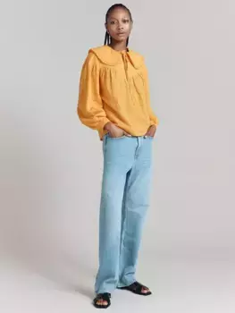 Рубашка Ghost Daisy Peter Pan Collar, желтый