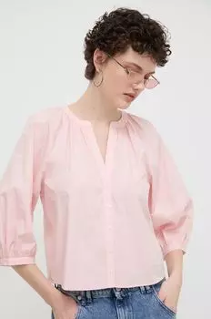 Рубашка Giselle из хлопка Desigual, роза