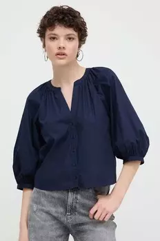 Рубашка GISELLE из хлопка Desigual, темно-синий