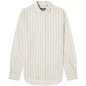 Рубашка Gitman Vintage Button Down Cabana Stripe Shirt, цвет Tan