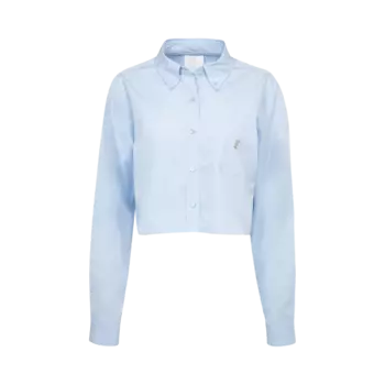 Рубашка Givenchy Cropped 'Baby Blue', синий