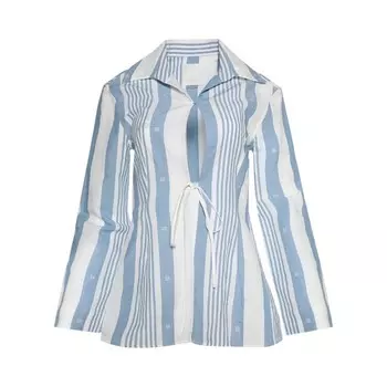 Рубашка Givenchy Shirt With Knots, цвет Blue/Off White
