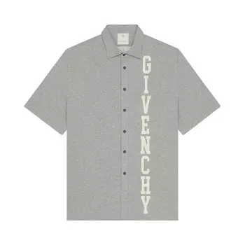 Рубашка Givenchy Short-Sleeve Shirt Light Grey Melange, серый