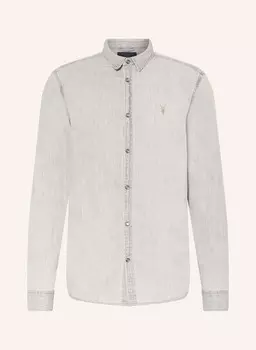 Рубашка Gleason стандартного кроя Allsaints, серый