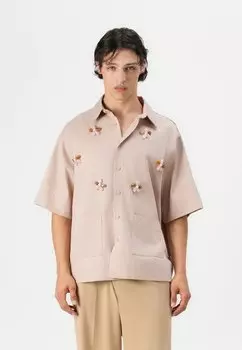 Рубашка GLEN BEADED BOXY SHIRT UNISEX - Button-down blouse Sister Jane, светло-розовый