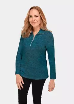 Рубашка GOLDNER Flausch Shirt, цвет dunkelpetrol/melange