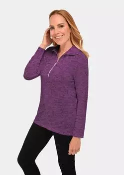 Рубашка GOLDNER Flausch Shirt, цвет pflaume/melange