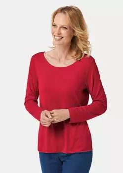 Рубашка GOLDNER Rundhalsshirt, красный