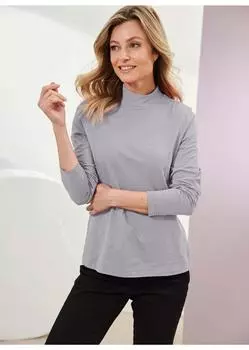 Рубашка GOLDNER Stehbundshirt, цвет silbergrau