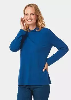 Рубашка GOLDNER Stehbundshirt, королевский синий