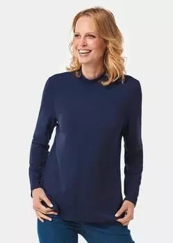 Рубашка GOLDNER Stehbundshirt, морской