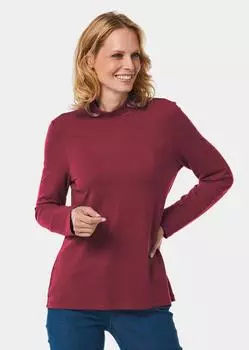 Рубашка GOLDNER Stehbundshirt, темно-красный