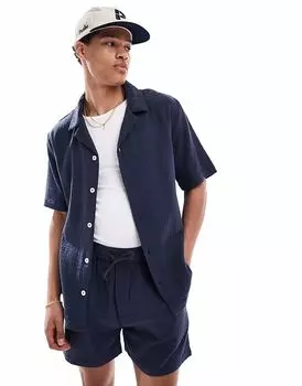 Рубашка Goldsboro Revere темно-синего цвета