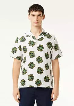 Рубашка Golf Heritage Shortsleeve Lacoste, blanc jaune noir iqh