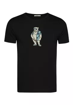 Рубашка GREENBOMB Animal Beach Bear, черный