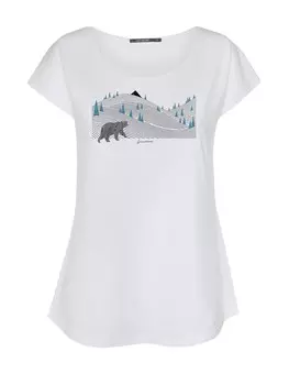 Рубашка GREENBOMB Animal Bear Lines, белый