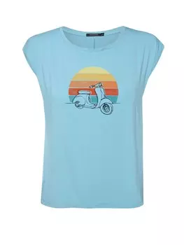 Рубашка GREENBOMB Scooter, небесно-синий