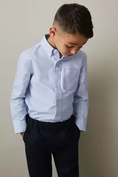 Рубашка Greenwich из 100% хлопка Оксфорд Reiss, голубой