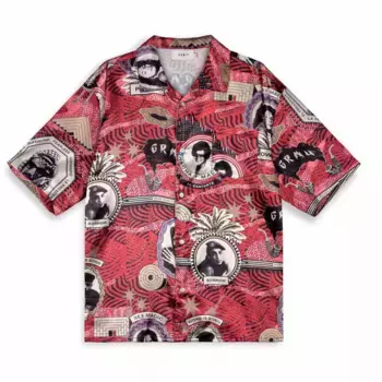 Рубашка Grimey Supastar Satin, красный