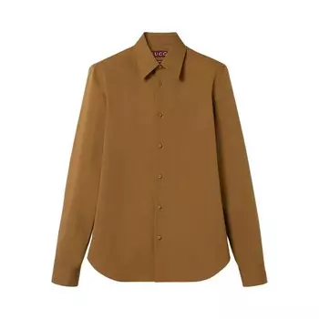 Рубашка Gucci Heavy Poplin Shirt Classic Biscuit, желтый