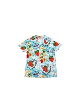 Рубашка Gucci, лазурный